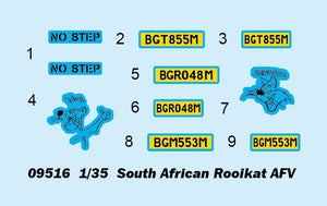 Trumpeter 09516 Rooikat AFV sud-africain (1/35) – Bild 3