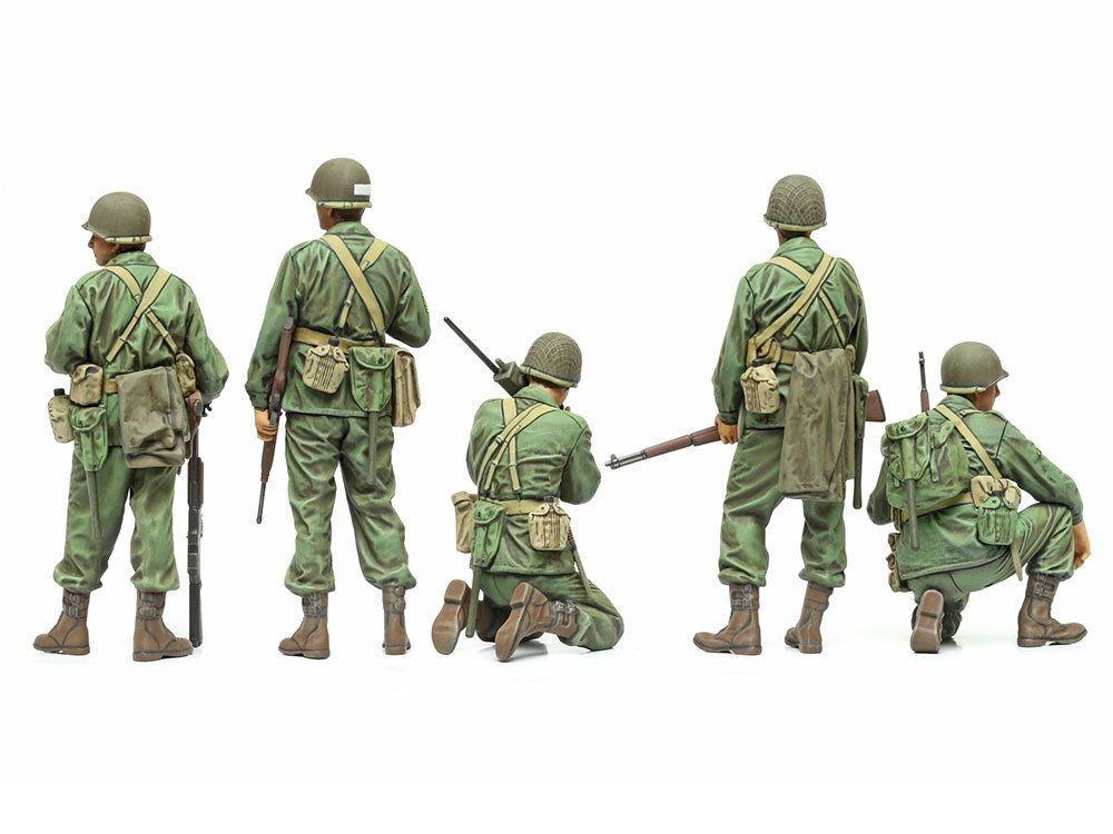 Tamiya 35379 Ensemble de figurines d&amp;#39;éclaireurs d&amp;#39;infanterie américains au 1/35 – Bild 3