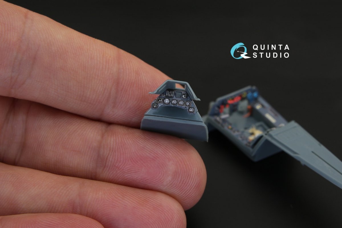 Intérieur imprimé en 3D et coloré sur papier décalcomanie Quinta Studio QD48139 FW 190D-9 (pour kit Eduard) 1/48 – image 4