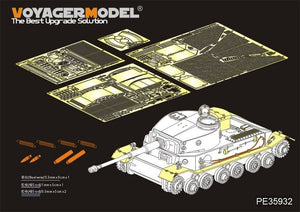 Maquette Voyager PE35932 Panzerkampfwagen VI allemand de la Seconde Guerre mondiale (P) pour AMUSING 35A023 1/35