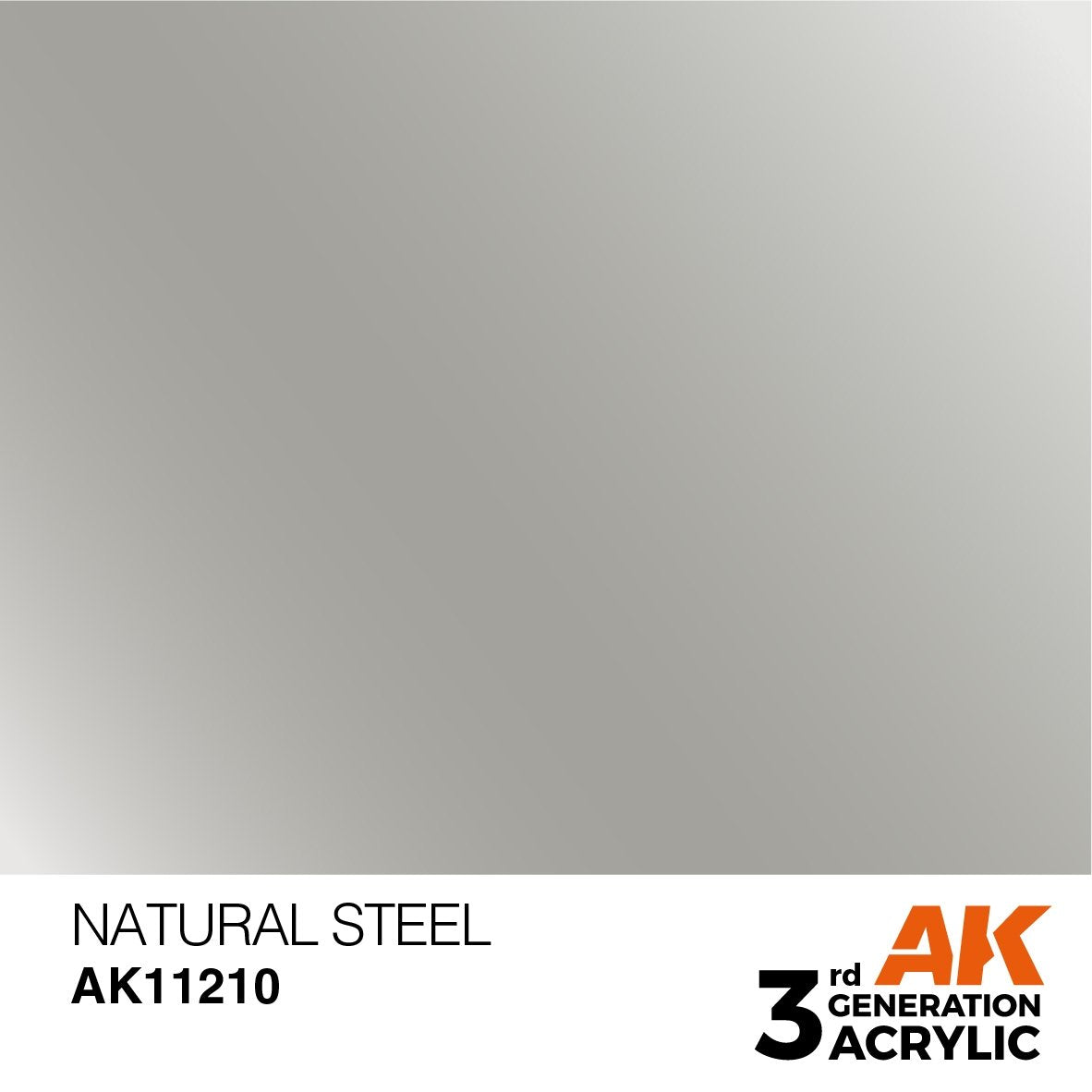 AK Interactive AK11210 ACIER NATUREL – MÉTALLIQUE 17 ml
