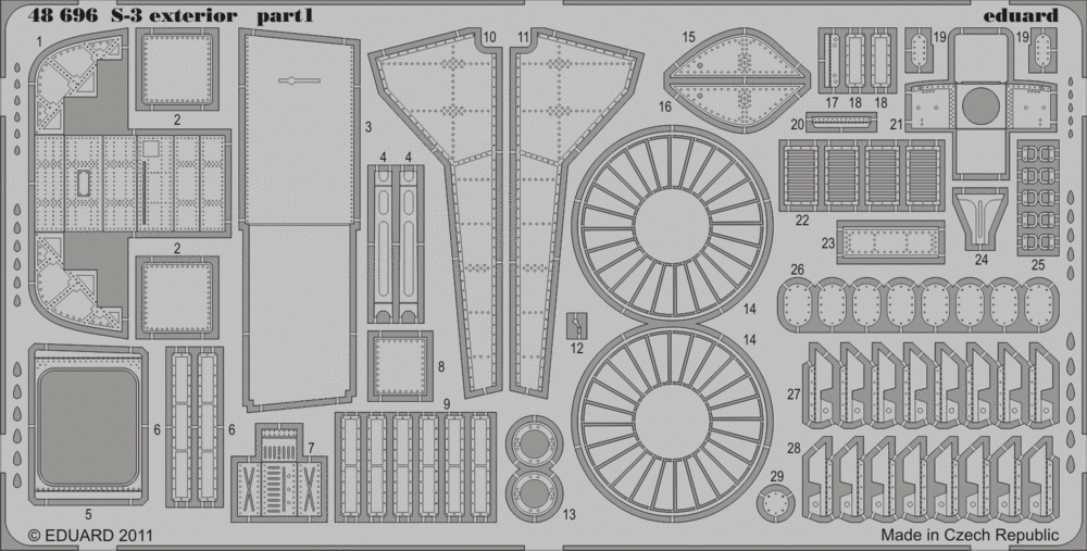 Eduard 48696 S-3 extérieur 1/48 Italeri – image 2