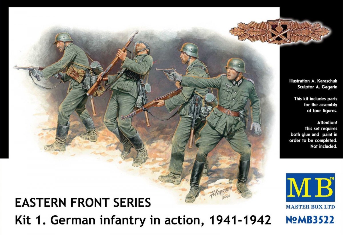Master Box 3522 Combats de frontière, été 1941, infanterie allemande (1/35)