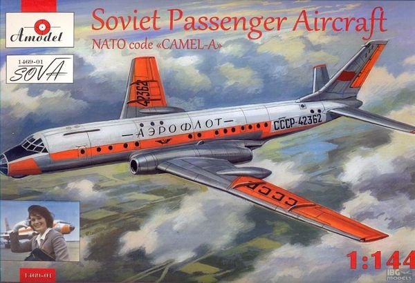 Avion de passagers soviétique modèle 01469-1, code OTAN CAMEL-A (1/144)