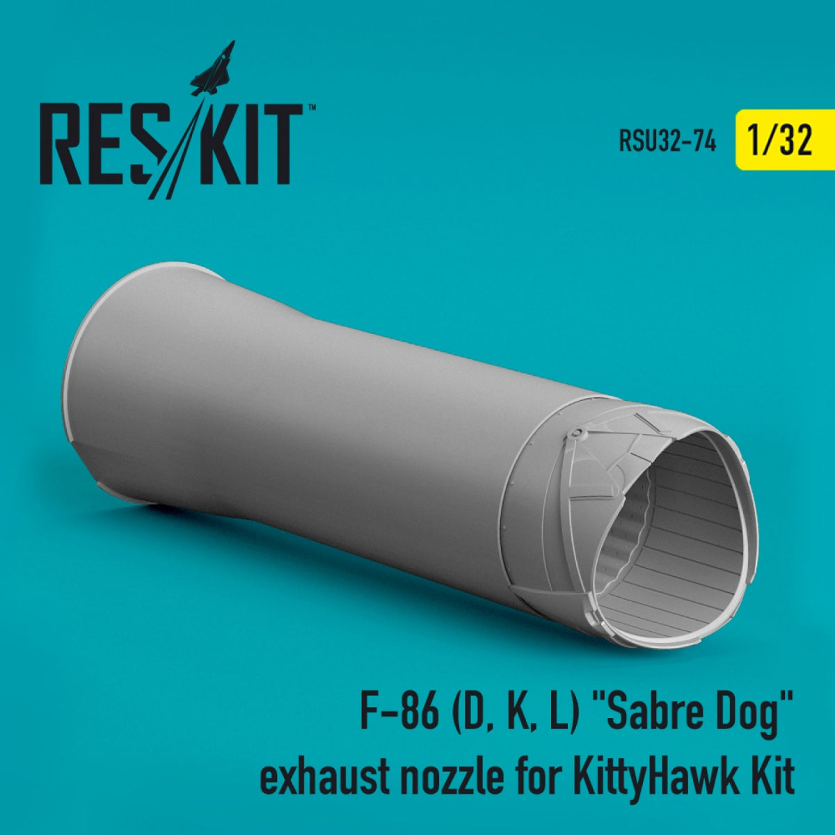 RESKIT RSU32-0074 F-86 (D, K, L) « SABER DOG » TUYAU D&amp;#39;ÉCHAPPEMENT POUR MAQUETTE KITTYHAWK 1/32