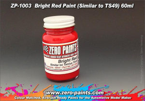 Peinture rouge vif Zero Paints ZP-1003 (similaire à TS49) 60 ml