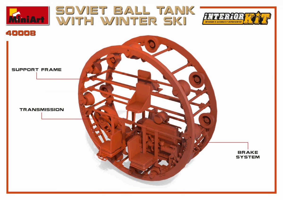 MiniArt 40008 RÉSERVOIR À BALLES SOVIÉTIQUE avec SKI D&amp;#39;HIVER. KIT INTÉRIEUR 1/35 – image 20