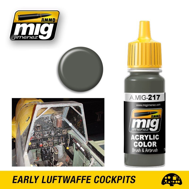 MUNITIONS du Mig Jimenez 0217 RLM 02 GRAU