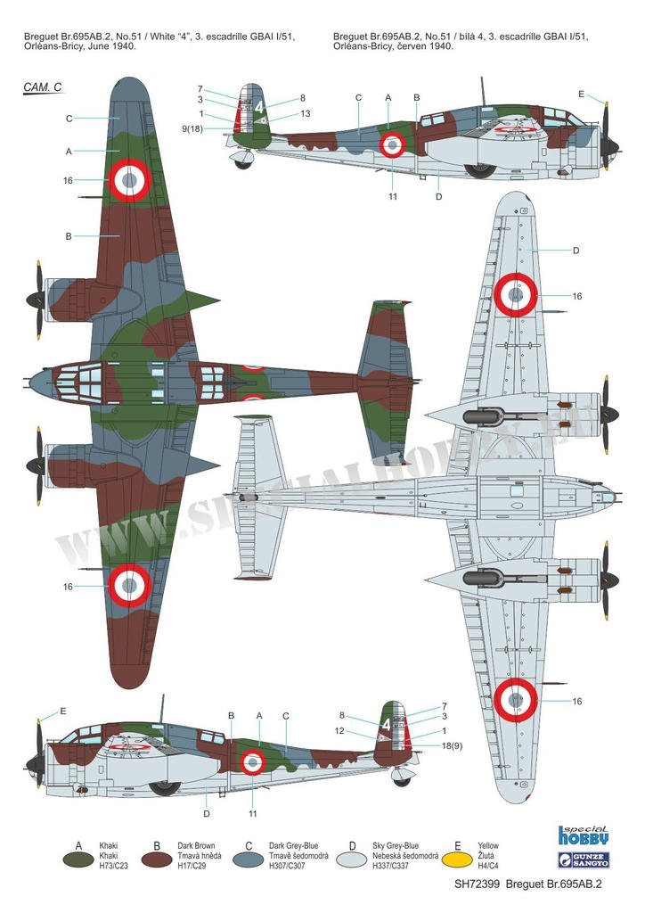 Special Hobby 72399 Breguet Br. 695AB.2 1/72 – zdjęcie 5