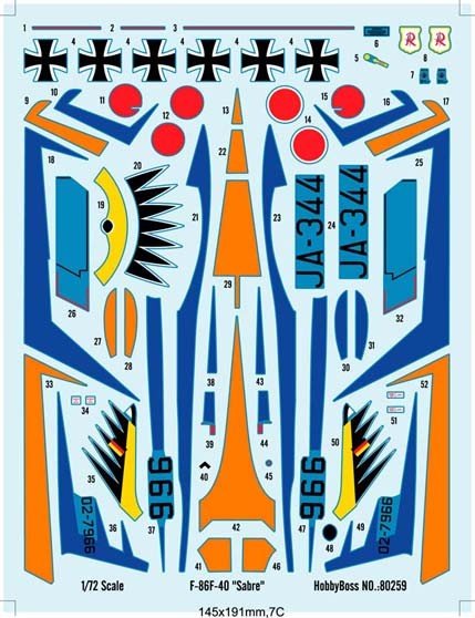Hobby Boss 80259 F-86F-40 Sabre 1/72 – image 2
