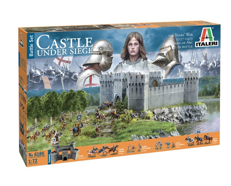 Italeri 6185 Château assiégé - Guerre de Cent Ans 1337/1453 Coffret de bataille 1/72 