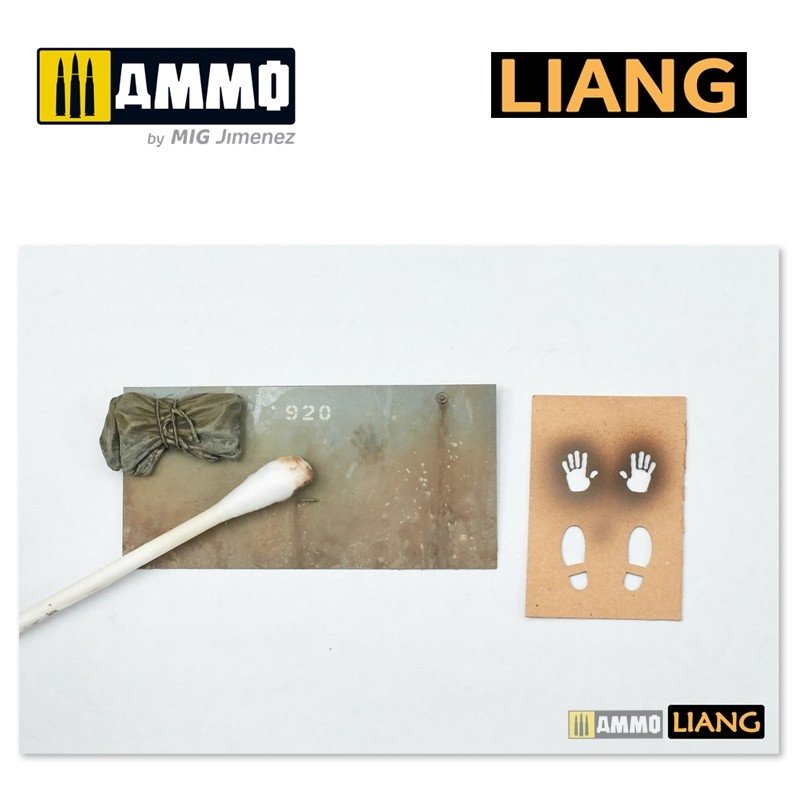 Pochoirs aérographe Liang 0004 pour empreintes de mains et de chaussures – image 3