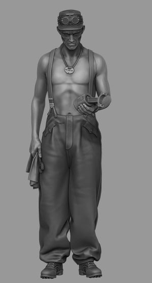 Panzer Art FI35-145 Mécanicien de char Waffen-SS en tenue d&amp;#39;été 1/35