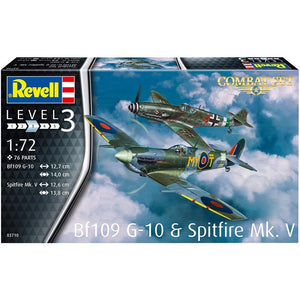 Revell 03710 BF109G-10 et Spitfire MK.V 1/72