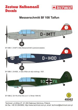 Techmod 48062 - Messerschmitt Bf 108 Taifun 1/48 – image 2