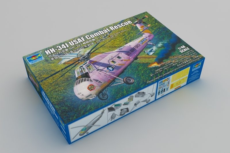 Trumpeter 02884 HH-34J USAF Combat Rescue 1/48 – image 2