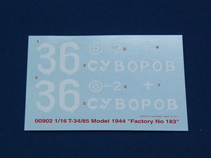 Trumpeter 00902 T-34/85 Modèle 1944 « N° d&amp;#39;usine 183 » 1/16 – immagine 9