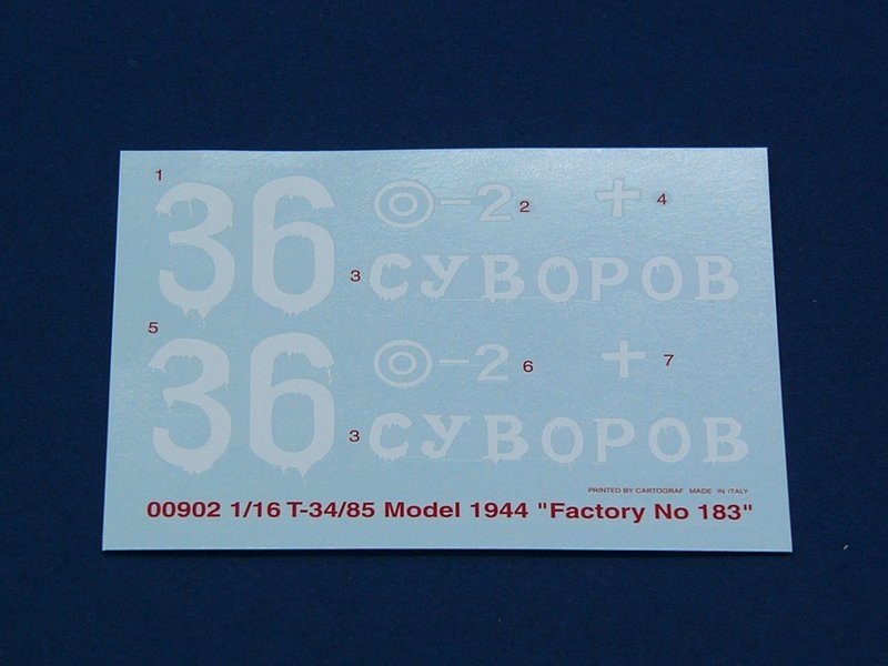 Trumpeter 00902 T-34/85 Modèle 1944 « N° d&amp;#39;usine 183 » 1/16 – immagine 9