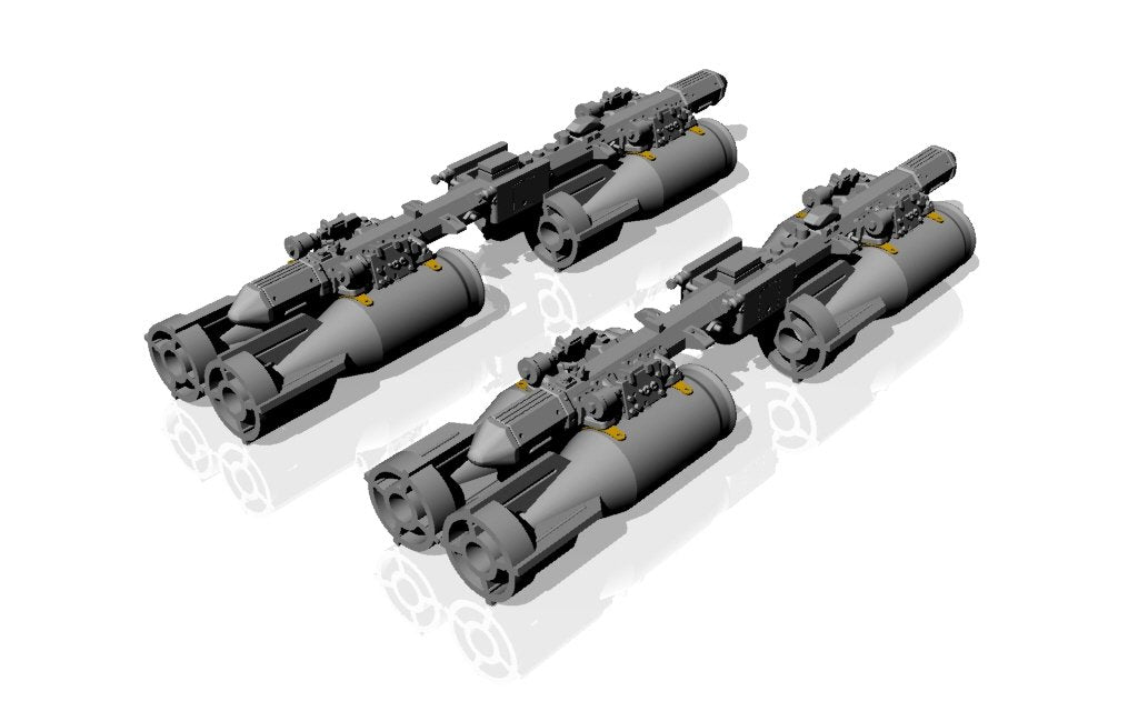 Armory Models ACA4810c MZBD-4UT avec 4 bombes explosives soviétiques OFAB-100-120, kit d&amp;#39;armement en résine avec pièces en photodécoupe, échelle 1/48 – immagine 5