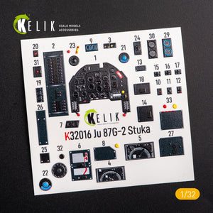 KELIK K32016 JUNKERS JU 87 D/G STUKA - DÉCALCOMANIE 3D INTÉRIEURE POUR MAQUETTE TRUMPETER 1/32 – image 3