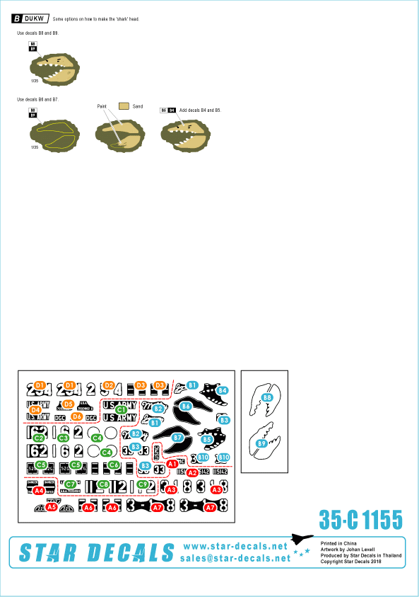 Star Decals 35-C1155 DUKW sur Iwo Jima 1/35 – image 2