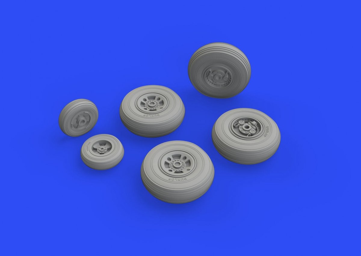 Eduard 672230 Shackleton MR.3 wheels 1/72 REVELL – zdjęcie 2