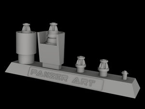 Panzer Art RE35-182 Ensemble d&amp;#39;antennes pour véhicules de commandement allemands, échelle 1/35