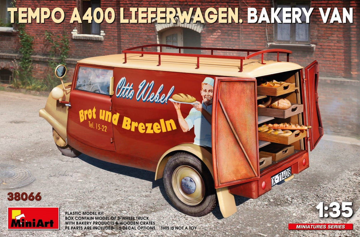MiniArt 38066 TEMPO A400 LIEFERWAGEN. FOURgon BOULANGERIE 1/35