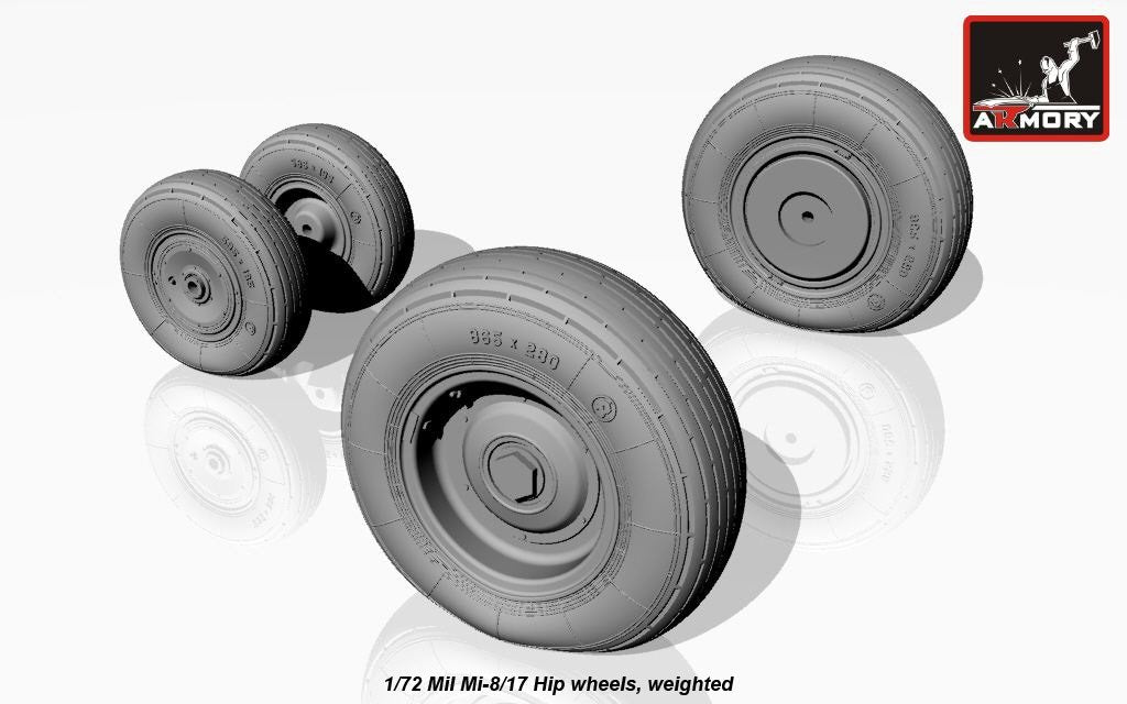 Armory Models AW72036 Mil Mi-8/17 Roues de hanche 1/72 – image 2