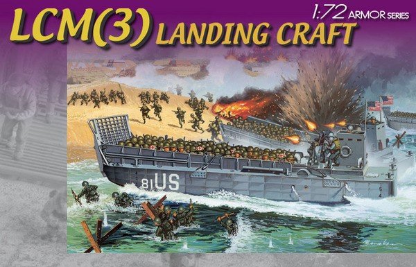 Dragon 7257 LCM(3) Landing Craft avec la 29e division d&amp;#39;infanterie (1/72)