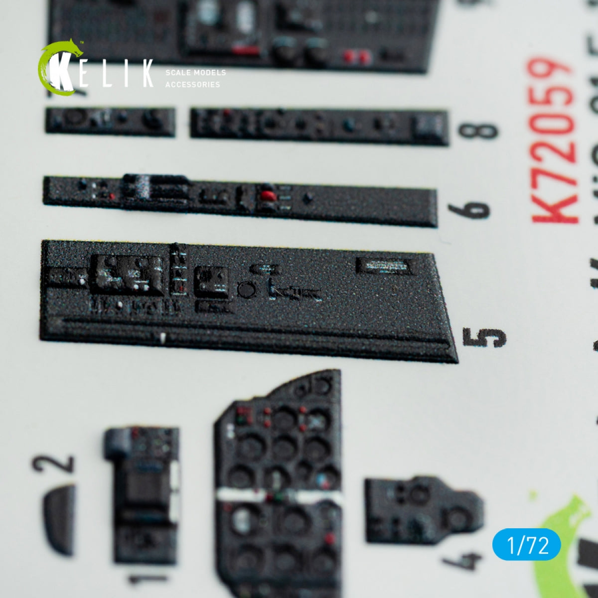 KELIK K72059 Décalcomanies 3D intérieures pour maquette Revell au 1/72 du MiG-21 F-13 – imagen 4