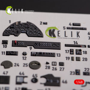 KELIK K48108 P-38F « Lightning » - décalcomanies 3D intérieures pour maquette Academy au 1/48 – Bild 6
