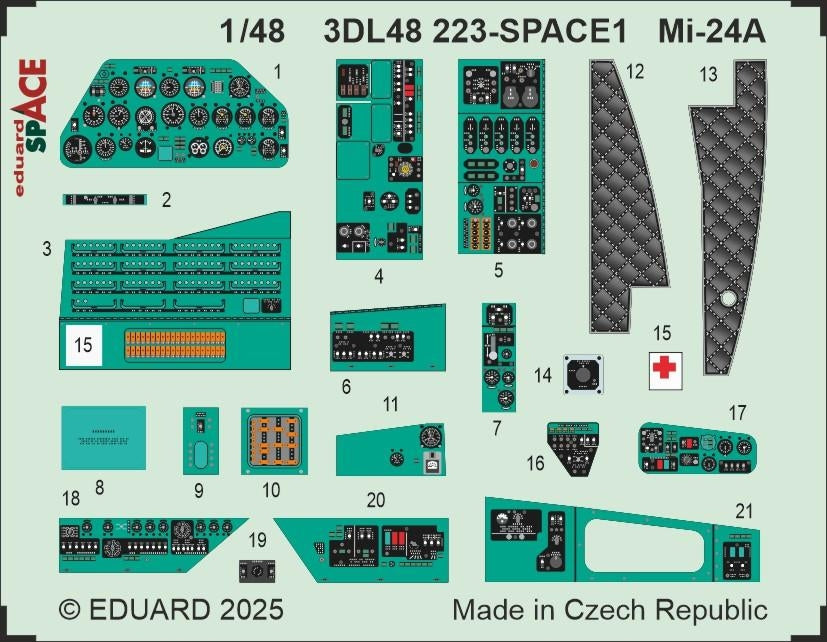 Eduard 3DL48223 Mi-24A SPACE TRUMPETER 1/48 – image 3