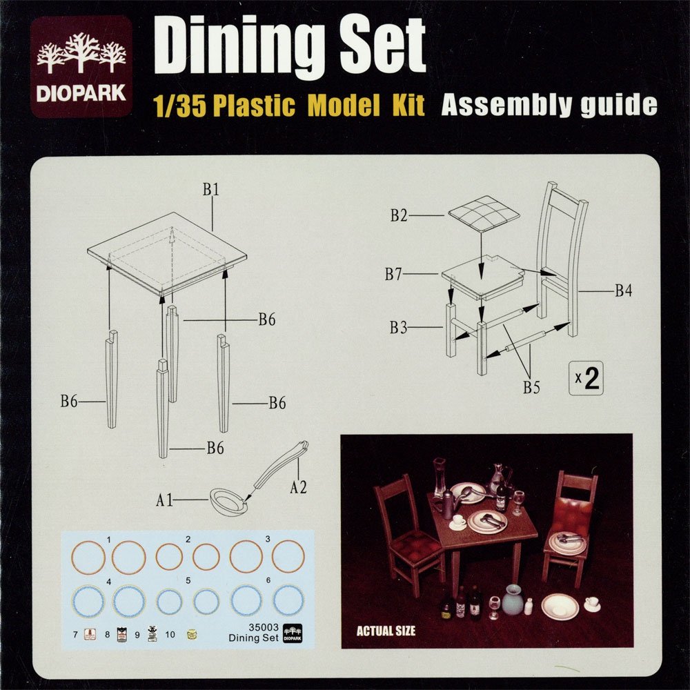 Diopark 35003 Ensemble d&amp;#39;accessoires de salle à manger 1/35 – image 2