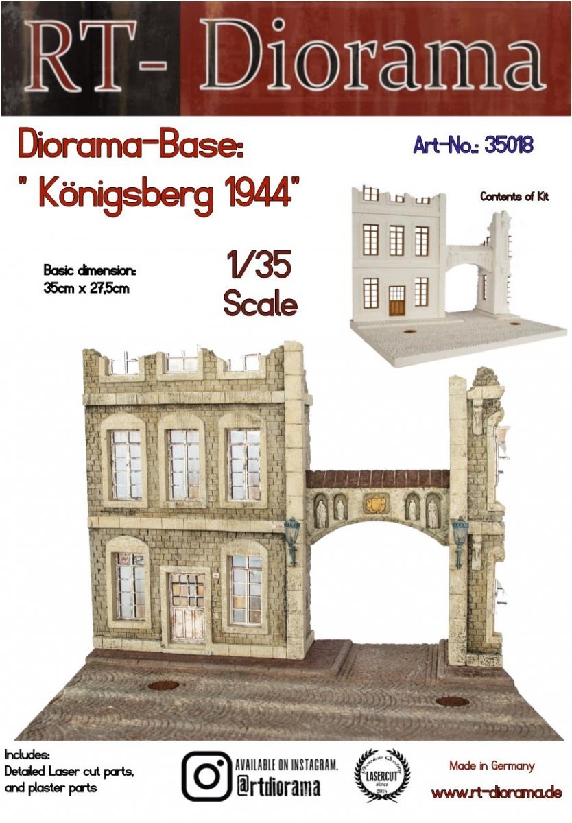 RT-Diorama 35018 Diorama-Base : "Königsberg 1944" 1/35