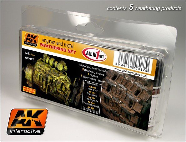 Kit de vieillissement des moteurs et des métaux AK Interactive AK087