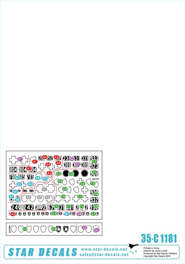 Star Decals 35-C1181 18e division blindée n° 1 1/35 – image 2