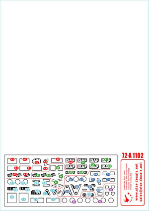 Star Decals 72-A1102 ISAF-Afghanistan n° 3. Casques bleus bulgares, hongrois et portugais. BRDM-2, BTR-80A, Panhard VBL. Échelle 1/72.  – immagine 3