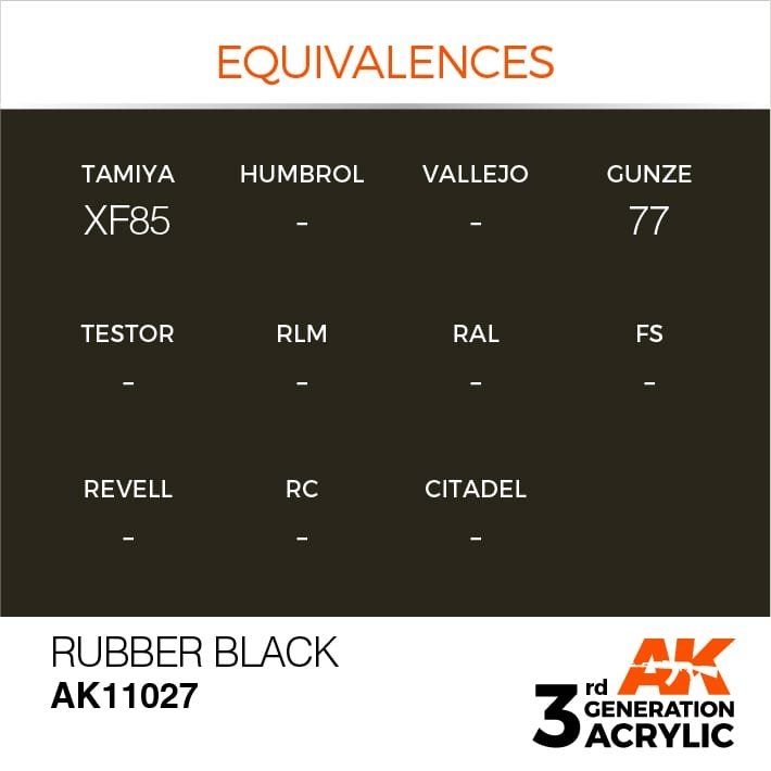 AK Interactive AK11027 Caoutchouc Noir 17 ml – image 3