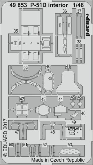 Eduard 49853 P-51D intérieur AIRFIX 1/48 – image 2