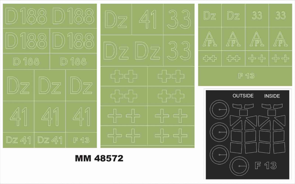 Montex MM48572 JUNKERS F-13 pour MINIART 48002 1/48