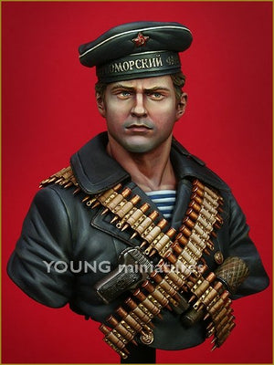 Young Miniatures YM1821 Le Diable Noir L&amp;#39;Infanterie navale soviétique pendant la Seconde Guerre mondiale 1/10 – Bild 8