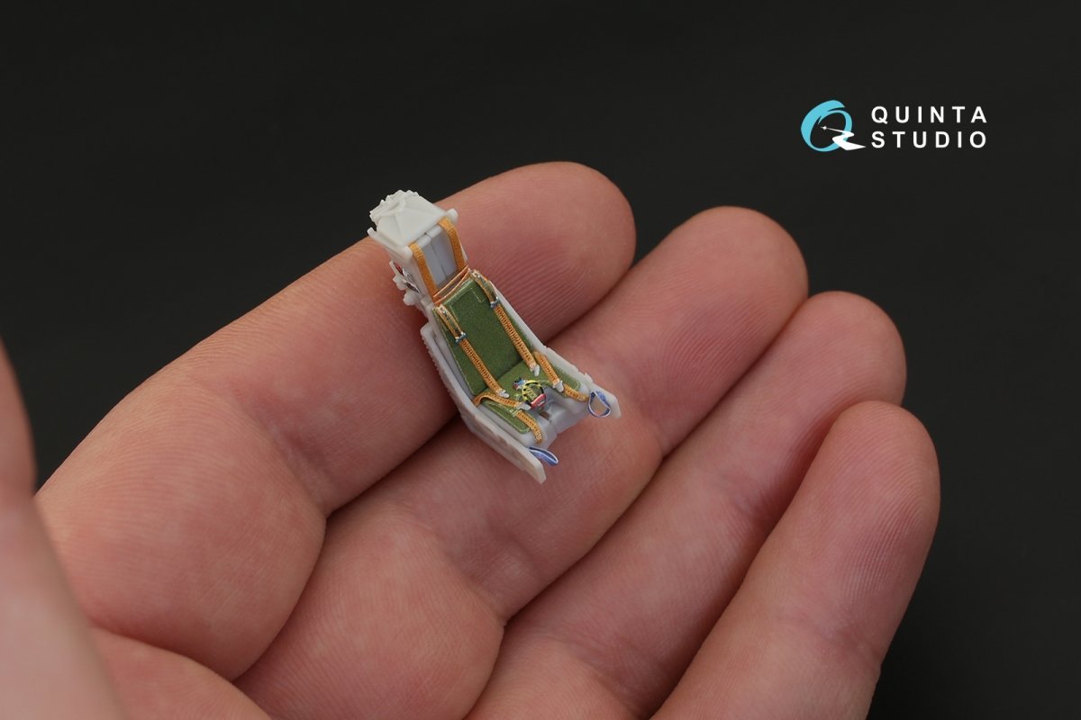 Intérieur imprimé en 3D et coloré sur papier décalcomanie Quinta Studio QD48113 Mirage 2000C (pour kit Kinetic) 1/48  – immagine 4