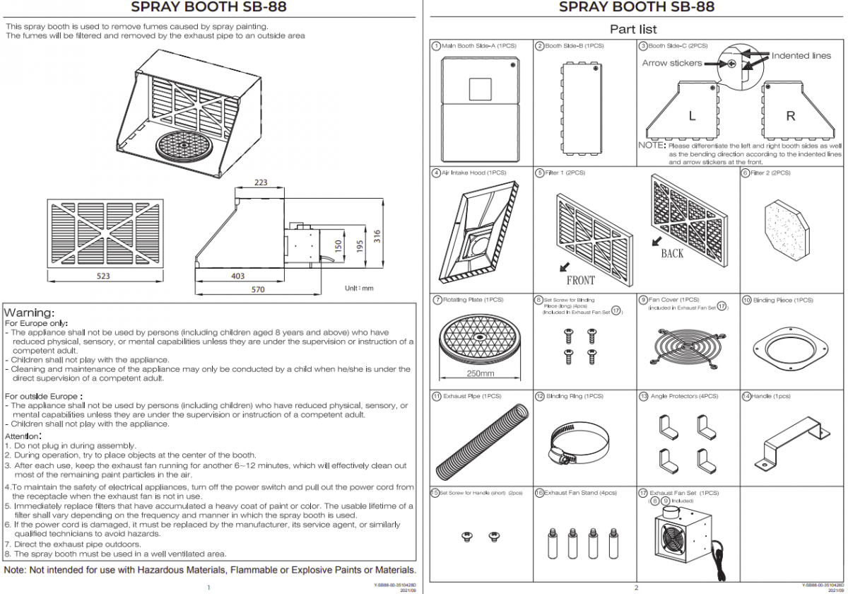 Cabine de peinture Sparmax SB-88 – image 5