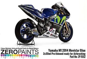 Kit de peinture Zero Paints ZP-1552 Yamaha M1 2014 Bleu Movistar (2 x 30 ml) – image 4