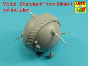 Armement Aber 35L-278 pour le char soviétique « Sharotank » : 2 canons de 37 mm, 2 mitrailleuses DShK M36 de 12,7 mm. MiniArt 1/35 – Bild 7