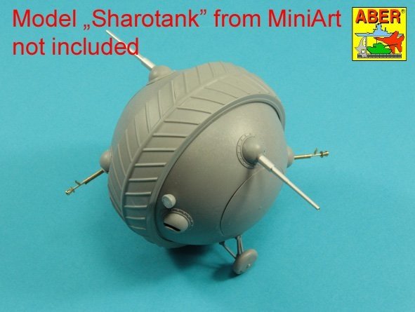 Armement Aber 35L-278 pour le char soviétique « Sharotank » : 2 canons de 37 mm, 2 mitrailleuses DShK M36 de 12,7 mm. MiniArt 1/35 – Bild 7