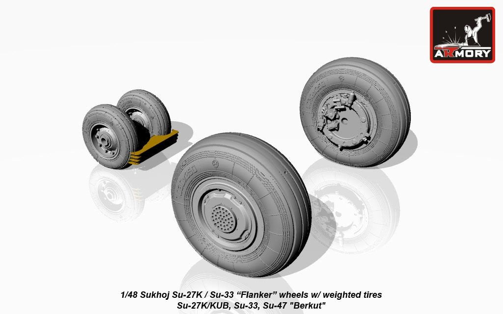 Roues Armory Models AW48023 Sukhoj Su-27K / Su-33 Flanker 1/48 – image 4