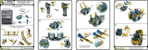 Maquette Master SM-350-095 USN 40 mm/56 Bofors quadruple affût ver.3 / avec directeur de tir Mk-51 - (résine, photodécoupe et pièces tournées) - (6 pièces) 1/350 – Bild 8