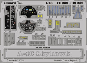 Maquette Eduard FE280 A-4C au 1/48 Hasegawa